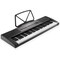 Ashthorpe 61-Key Digital Keyboard Piano with Stand and Bench, Portable Electronic Piano Keyboard Kit with Headphones, Microphone, Keynote Stickers